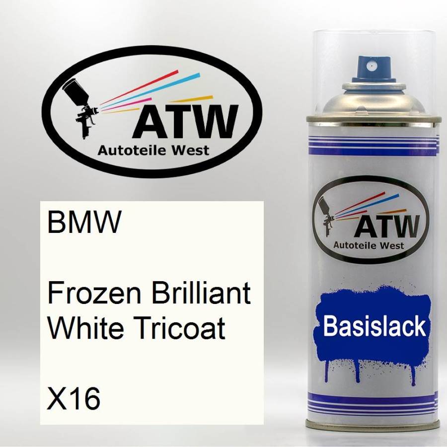 BMW, Frozen Brilliant White Tricoat, X16: 400ml Sprühdose, von ATW Autoteile West.